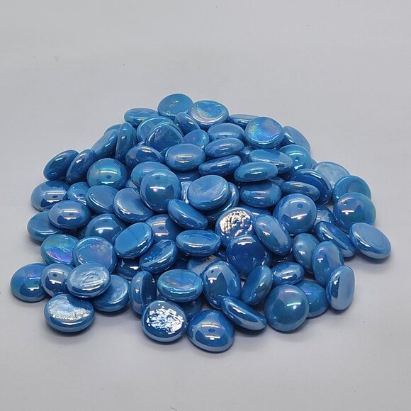 Sky Blue 5/8" Decorative Accent Marbles 12oz Bag - Picture 1 of 1